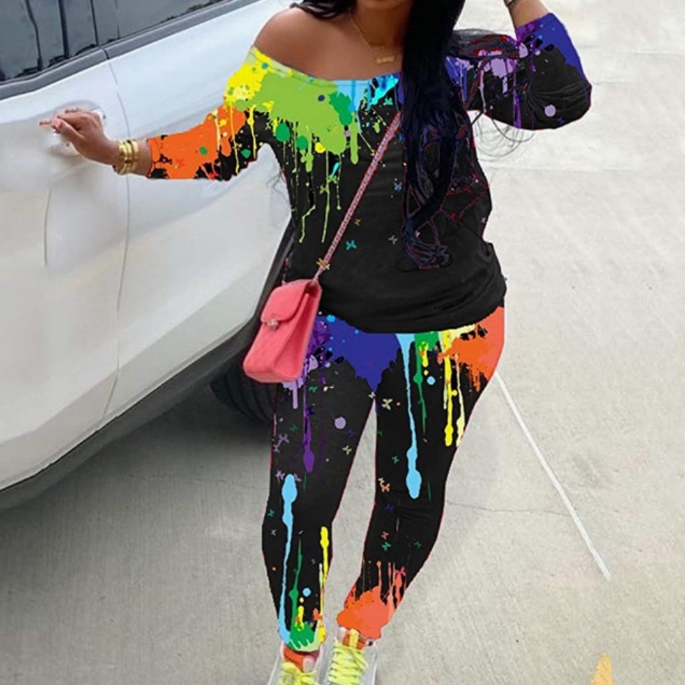 Graffiti Jogger set size 2XL stretchy